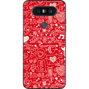 Чехол U-print LG Q8 Happy Valentines