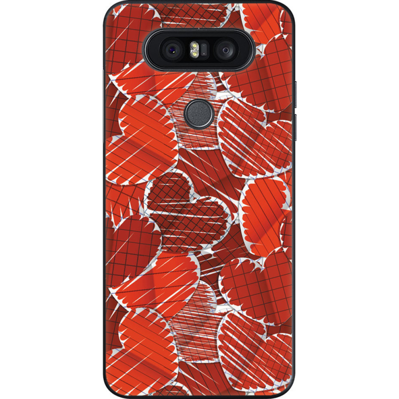 Чехол U-print LG Q8 Heart Strings