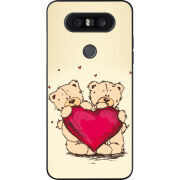 Чехол U-print LG Q8 Teddy Bear Love