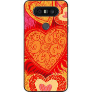 Чехол U-print LG Q8 Warm Hearts