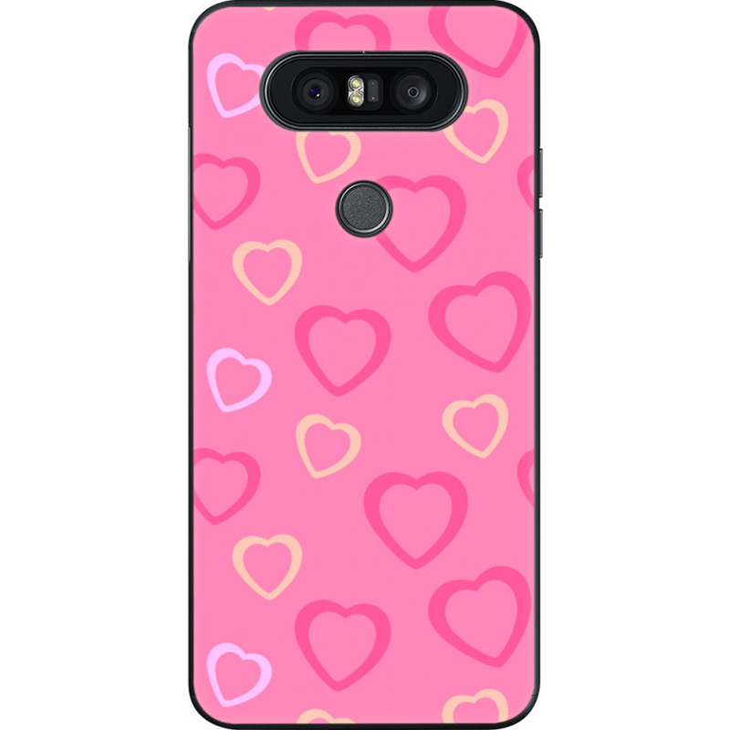 Чехол U-print LG Q8 Sugar Hearts