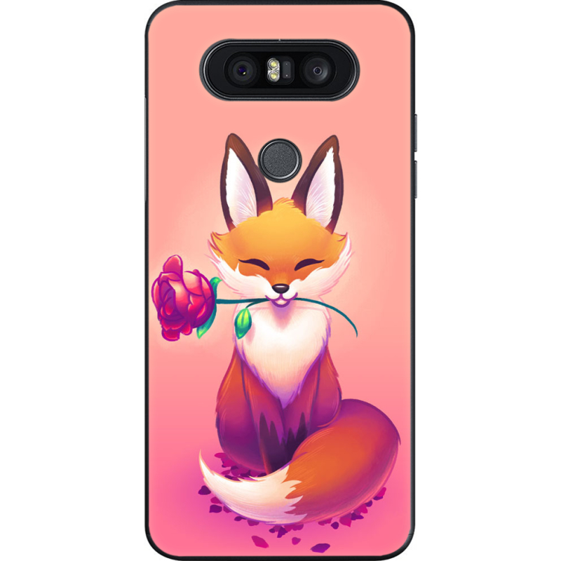 Чехол U-print LG Q8 Cutie Fox