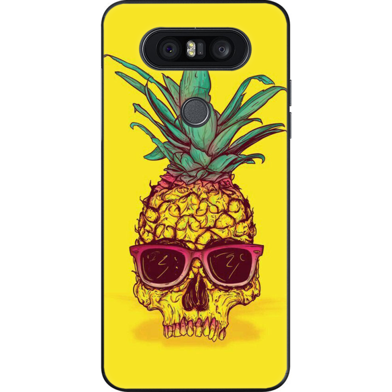 Чехол U-print LG Q8 Pineapple Skull
