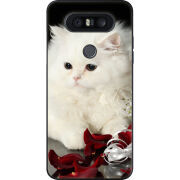 Чехол U-print LG Q8 Fluffy Cat