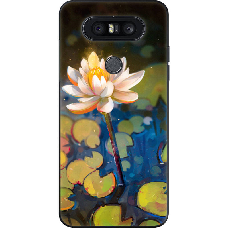 Чехол U-print LG Q8 Waterlily