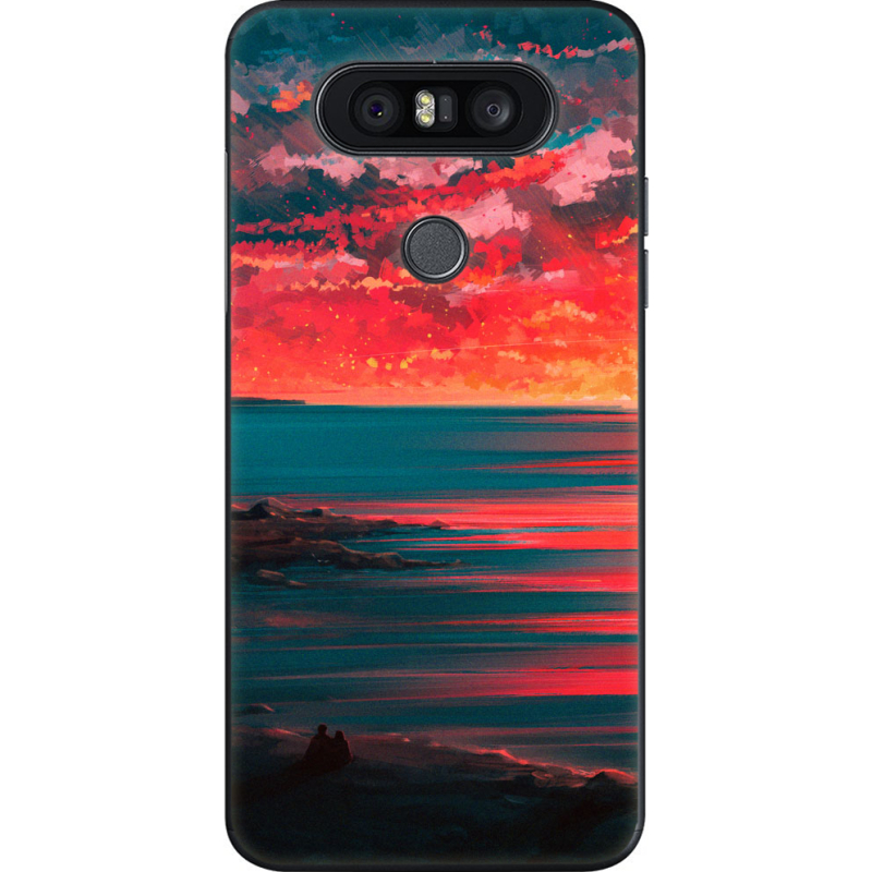 Чехол U-print LG Q8 Seaside a