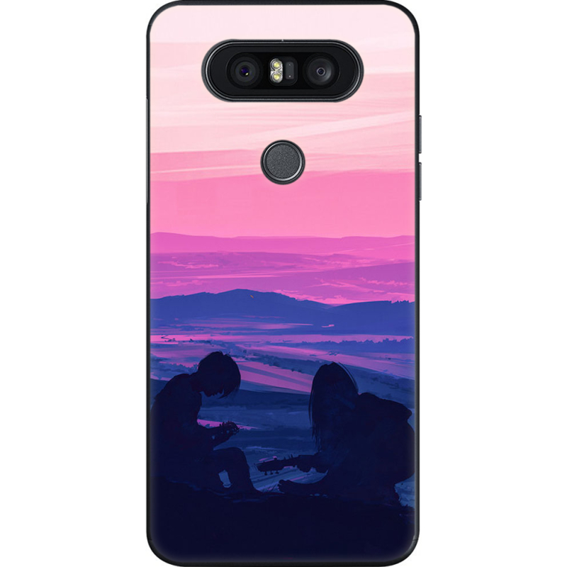 Чехол U-print LG Q8 Top of the World