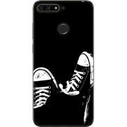 Чехол U-print Honor 7c Black Sneakers