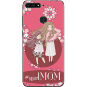 Чехол U-print Honor 7c GirlMom