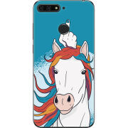 Чехол U-print Honor 7c Fuck Unicorn