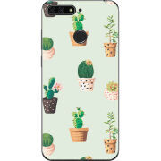 Чехол U-print Honor 7c L-green Cacti