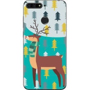 Чехол U-print Honor 7c Foresty Deer