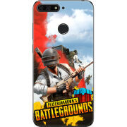 Чехол U-print Honor 7c PLAYERUNKNOWN'S BATTLEGROUNDS