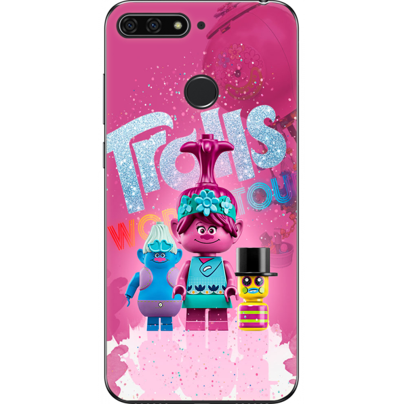 Чехол U-print Honor 7c Lego Trolls