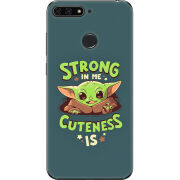 Чехол U-print Honor 7c Strong in me Cuteness is