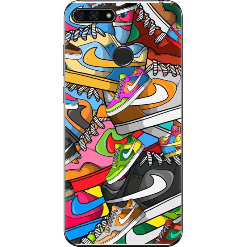 Чехол U-print Honor 7c Sneakers