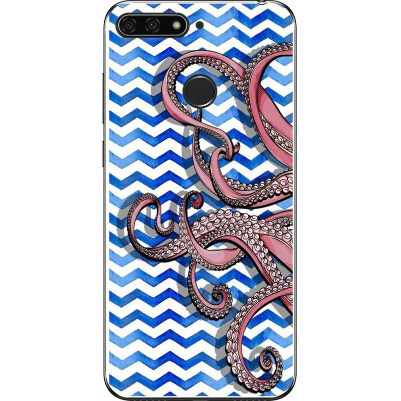 Чехол U-print Honor 7c Sea Tentacles