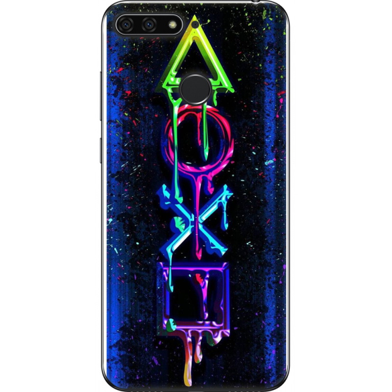 Чехол U-print Honor 7c Graffiti symbols