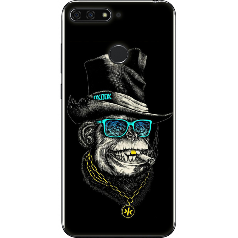 Чехол U-print Honor 7c Rich Monkey