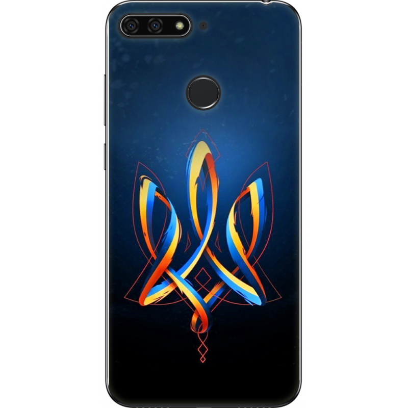 Чехол U-print Honor 7c Ukrainian Emblem