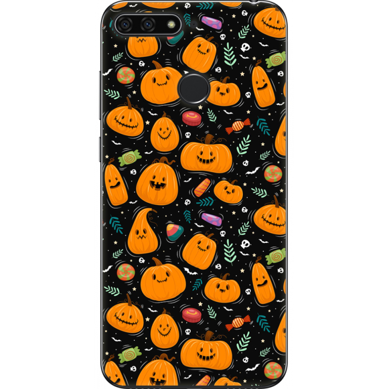 Чехол U-print Honor 7c Cute Halloween