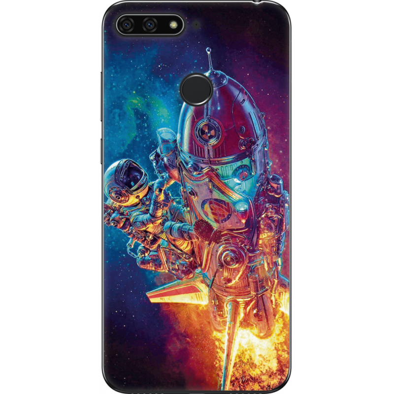 Чехол U-print Honor 7c Astronaut in Space