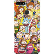 Чехол U-print Honor 7c Rick and Morty