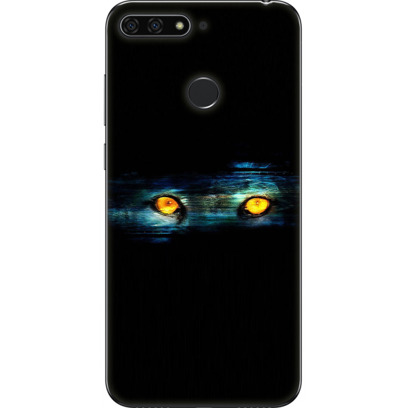 Чехол U-print Honor 7c Eyes in the Dark