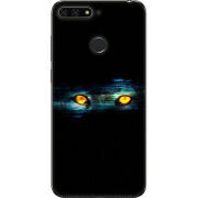 Чехол U-print Honor 7c Eyes in the Dark