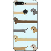 Чехол U-print Honor 7c Dachshund