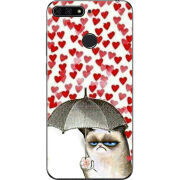 Чехол U-print Honor 7c Raining Hearts