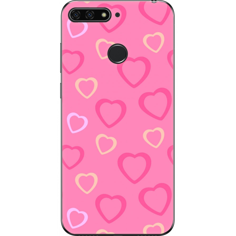 Чехол U-print Honor 7c Sugar Hearts