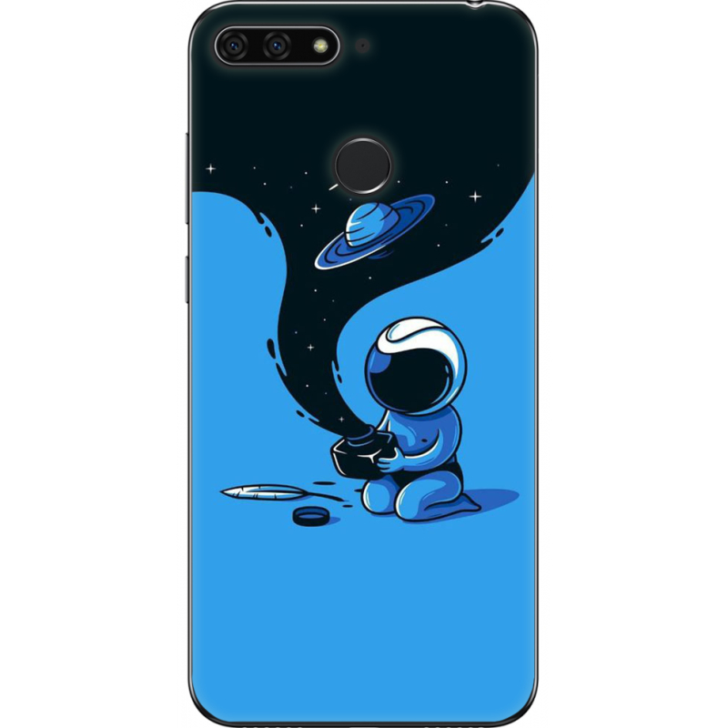 Чехол U-print Honor 7c Galaxy Art