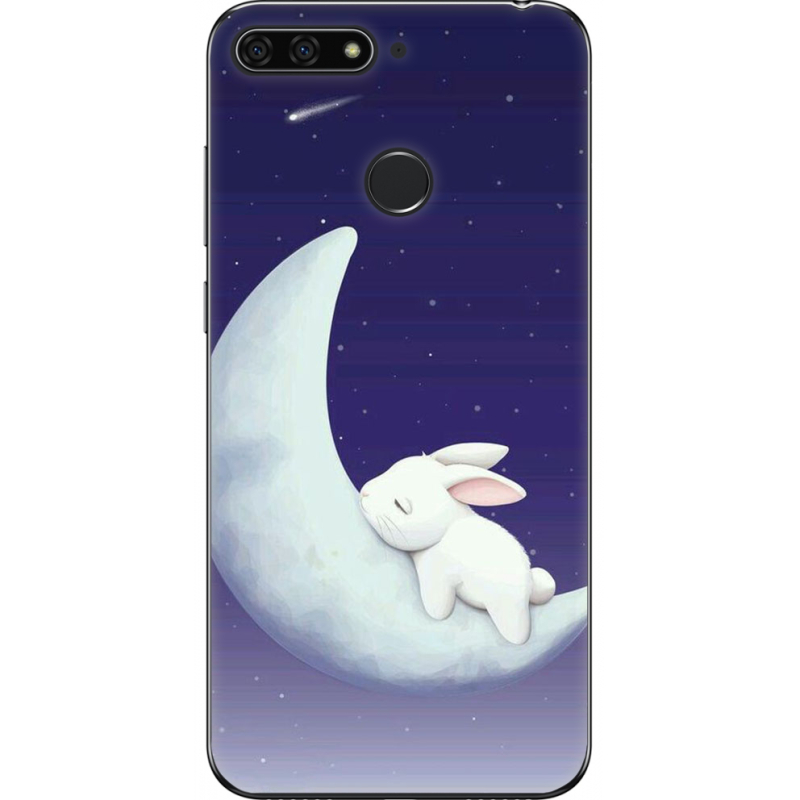 Чехол U-print Honor 7c Moon Bunny