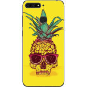 Чехол U-print Honor 7c Pineapple Skull