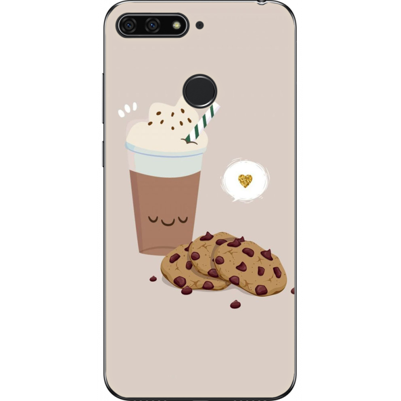 Чехол U-print Honor 7c Love Cookies