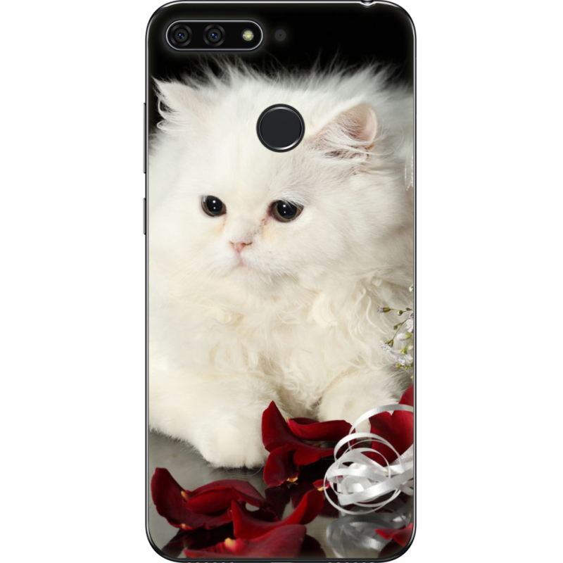 Чехол U-print Honor 7c Fluffy Cat