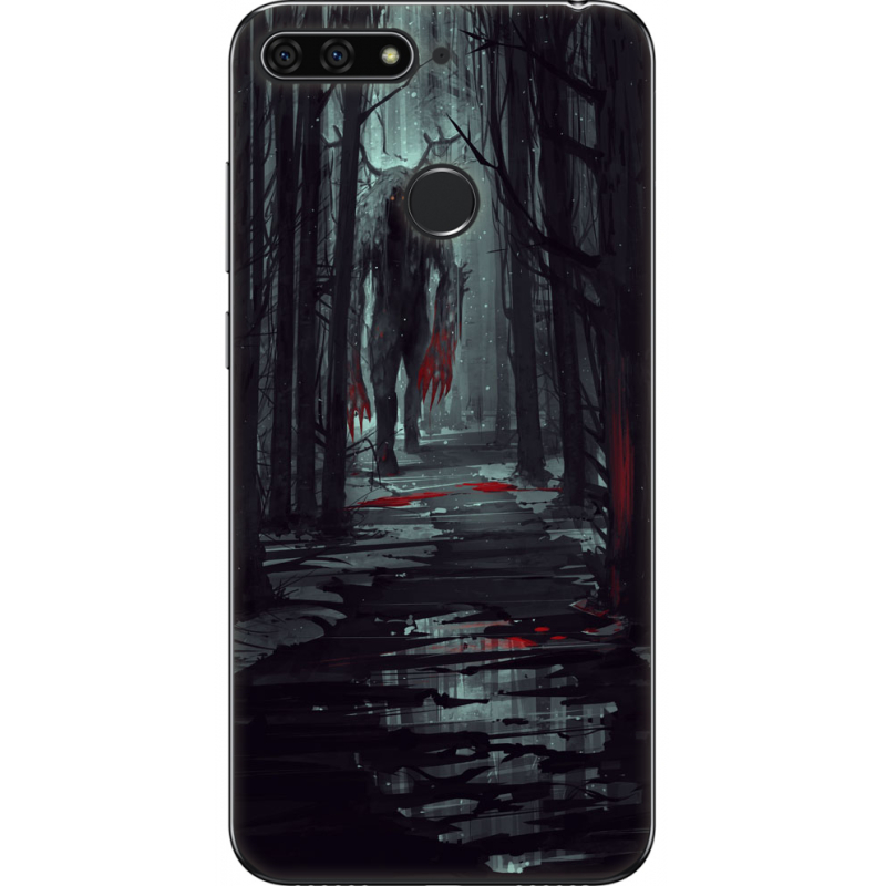 Чехол U-print Honor 7c Forest and Beast