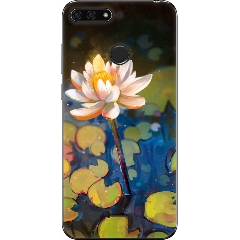 Чехол U-print Honor 7c Waterlily