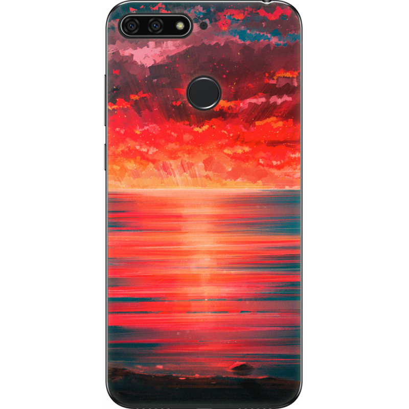 Чехол U-print Honor 7c Seaside b