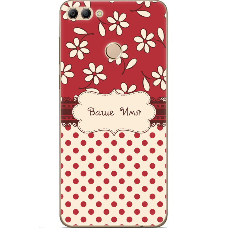 Чехол U-print Huawei Y9 2018 Именной Polka Dots