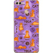 Чехол U-print Huawei Y9 2018 Yoga Cat