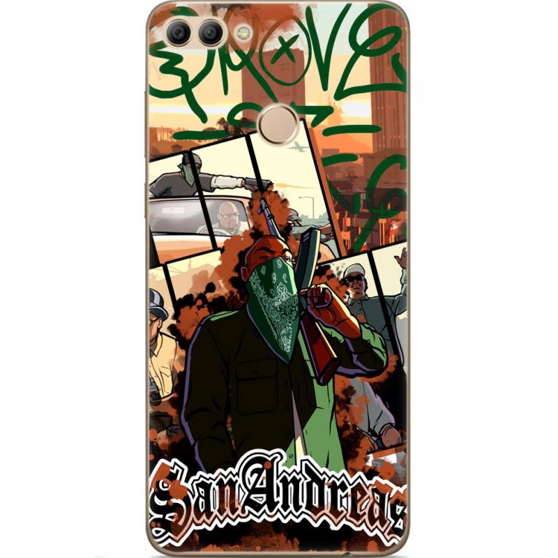 Чехол U-print Huawei Y9 2018 GTA San Andreas