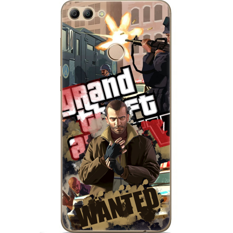 Чехол U-print Huawei Y9 2018 GTA 4