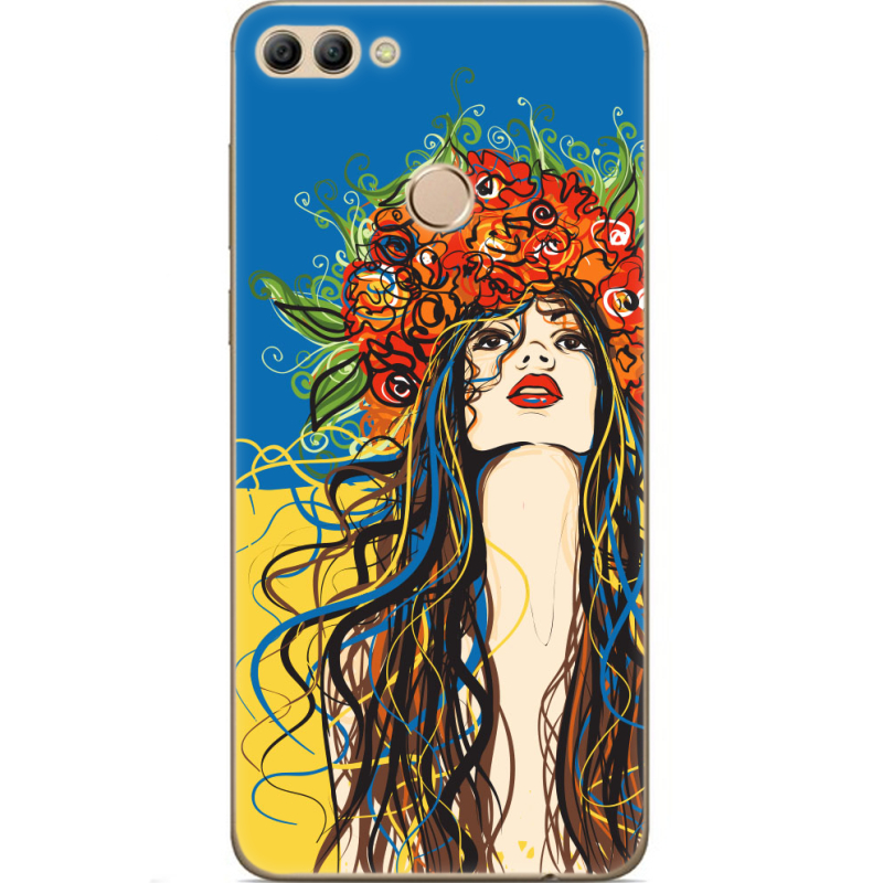 Чехол U-print Huawei Y9 2018 Ukraine Girl