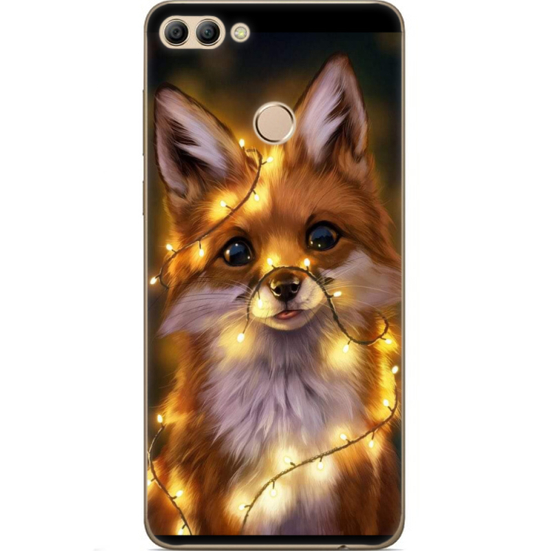 Чехол U-print Huawei Y9 2018 Різдвяна лисичка