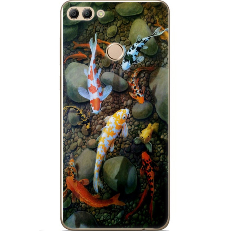 Чехол U-print Huawei Y9 2018 Underwater Koi