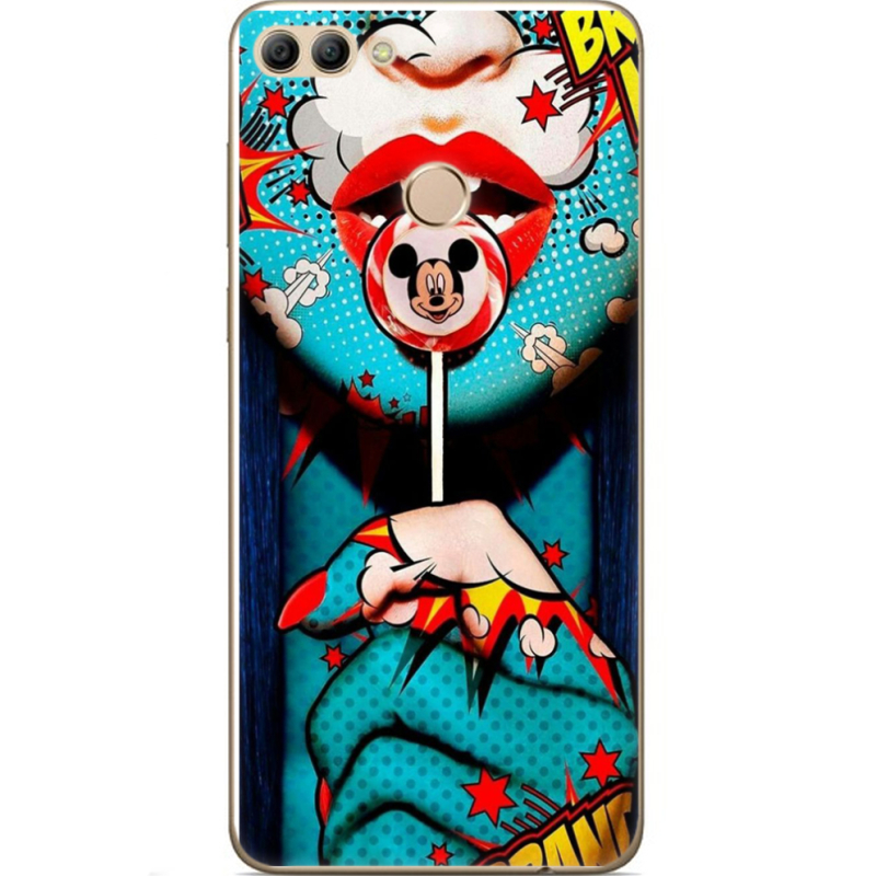 Чехол U-print Huawei Y9 2018 Girl Pop Art