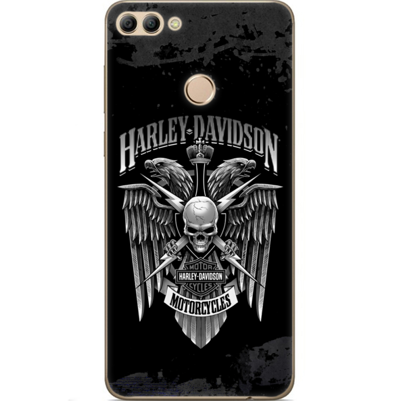 Чехол U-print Huawei Y9 2018 Harley Davidson
