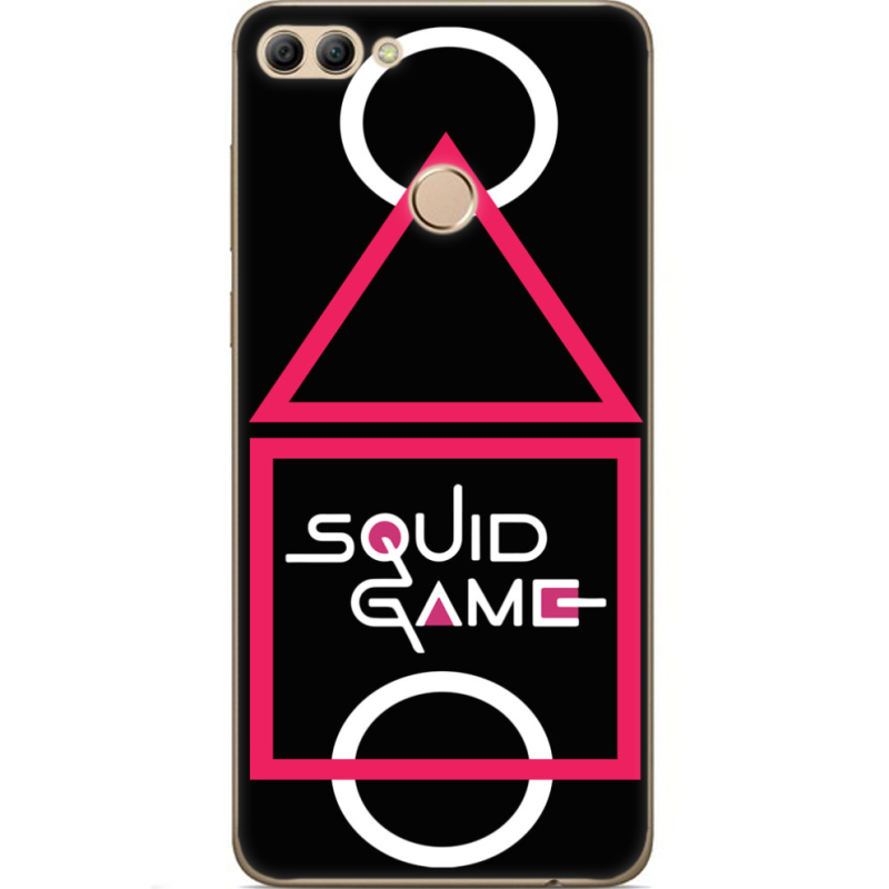 Чехол U-print Huawei Y9 2018 siquid game игра в кальмара